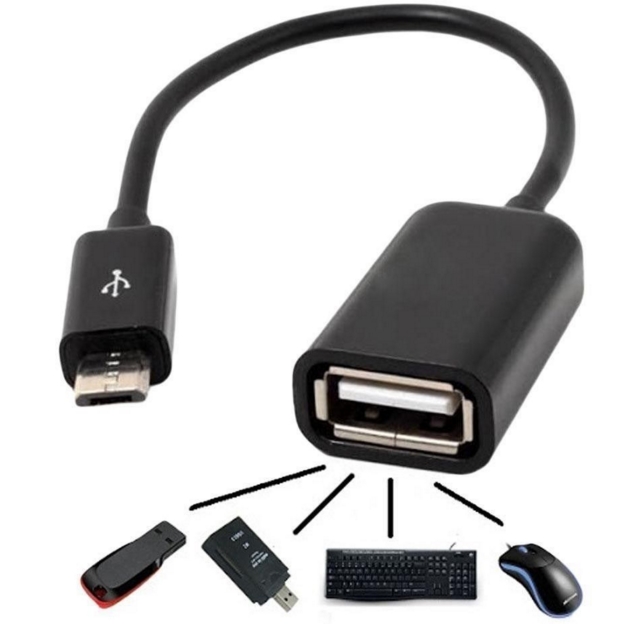 Adaptador cable micro otg on-the-go usb 2.0 hembra para tablet Smartphone table